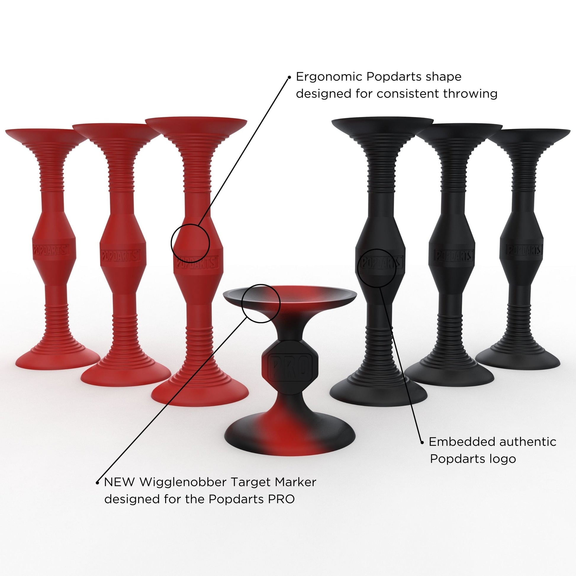 Popdarts Pro Pack (Red & Black) - Popdarts - Game Set