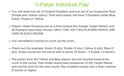 Popdarts Original Set (Purple & Yellow) - Popdarts - Game Set